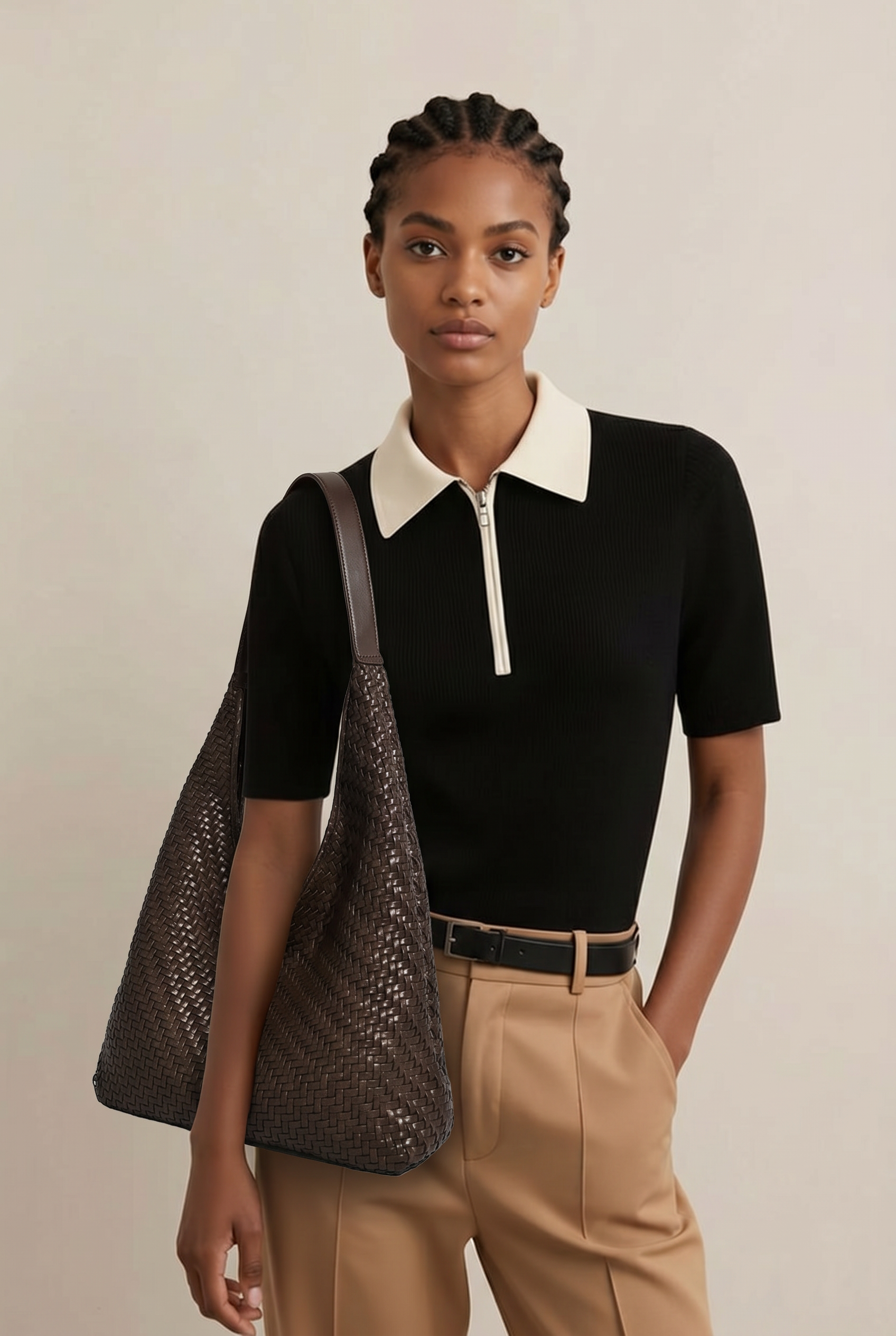 Tote Bag Vintage Tressé – Élégance au Quotidien