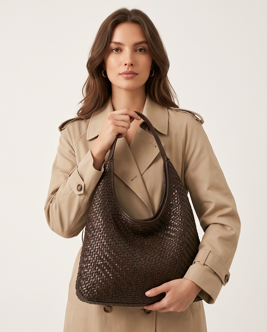 Sac à Main Premium Femme – Vintage Spacieux, Motif Tressé | Beauty Is My Legacy