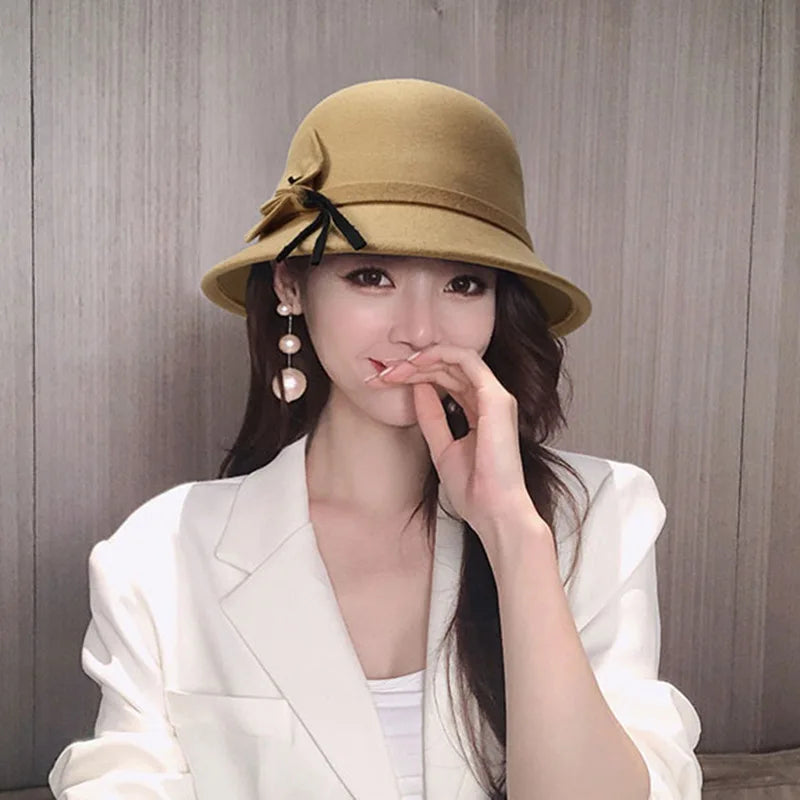 Chapeau Fedora Femme Nœud – Chic & Cérémonial