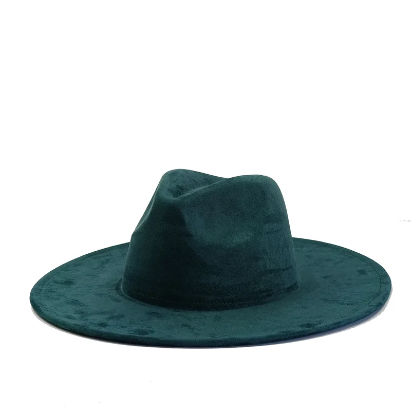 Chapeau Fedora Suède Grand Bord – 34 Coloris & Style Mixte
