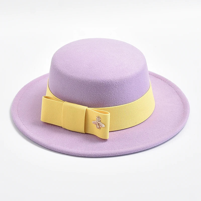 Chapeau Fedora Femme Nœud – 20 Coloris & Élégance Cérémoniale
