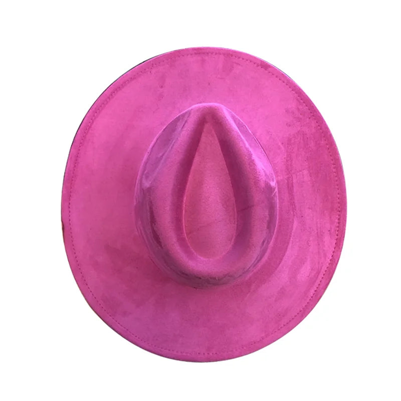 Chapeau Fedora Suède Grand Bord – 34 Coloris & Style Mixte