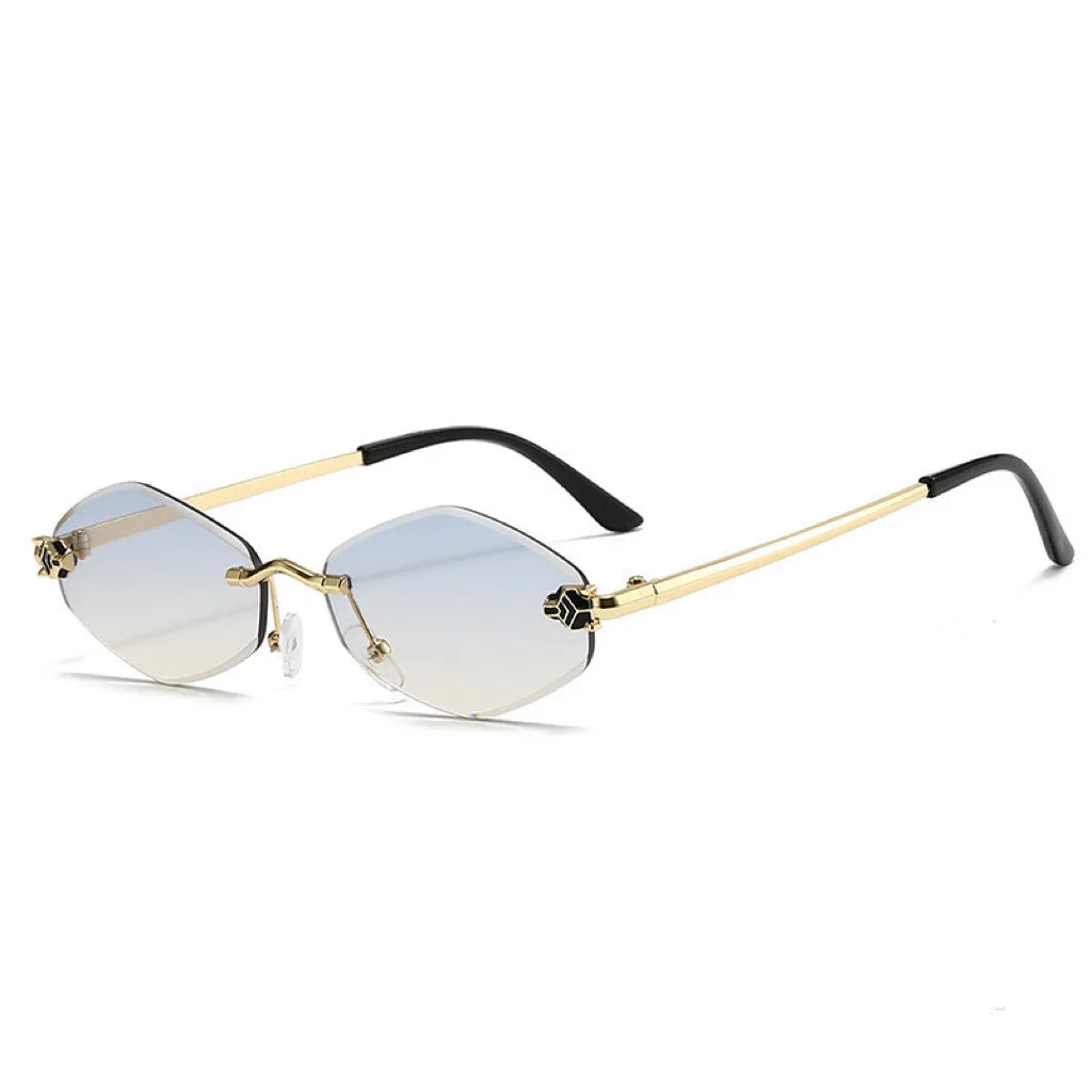 Lunettes Sans Monture Losange – Y2K & UV400