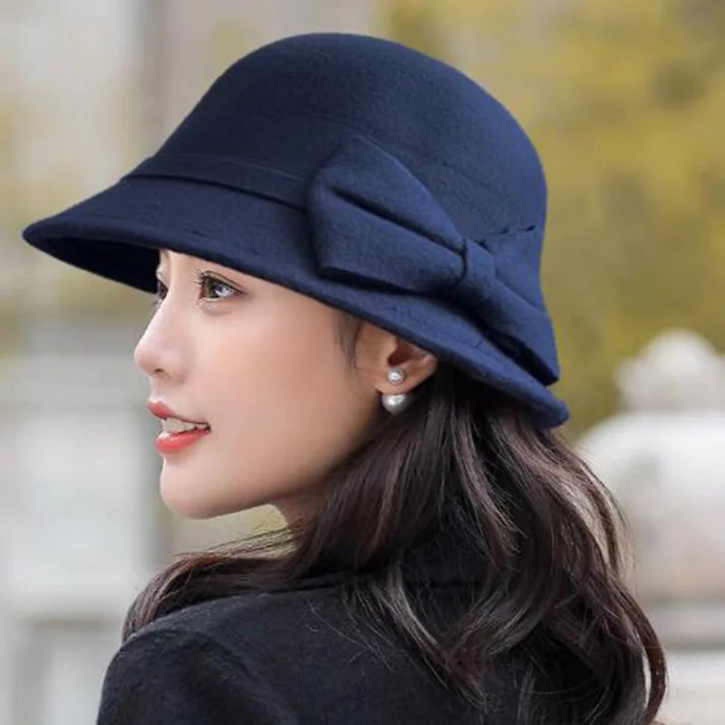 Chapeau Fedora Femme Nœud – Chic & Cérémonial