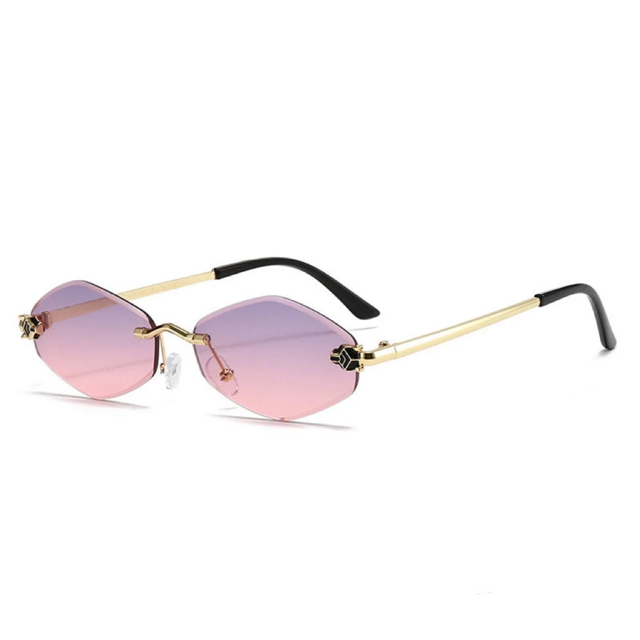 Lunettes Sans Monture Losange – Y2K & UV400