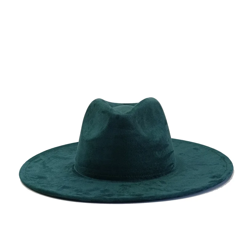 Chapeau Fedora Suède Grand Bord – 34 Coloris & Style Mixte
