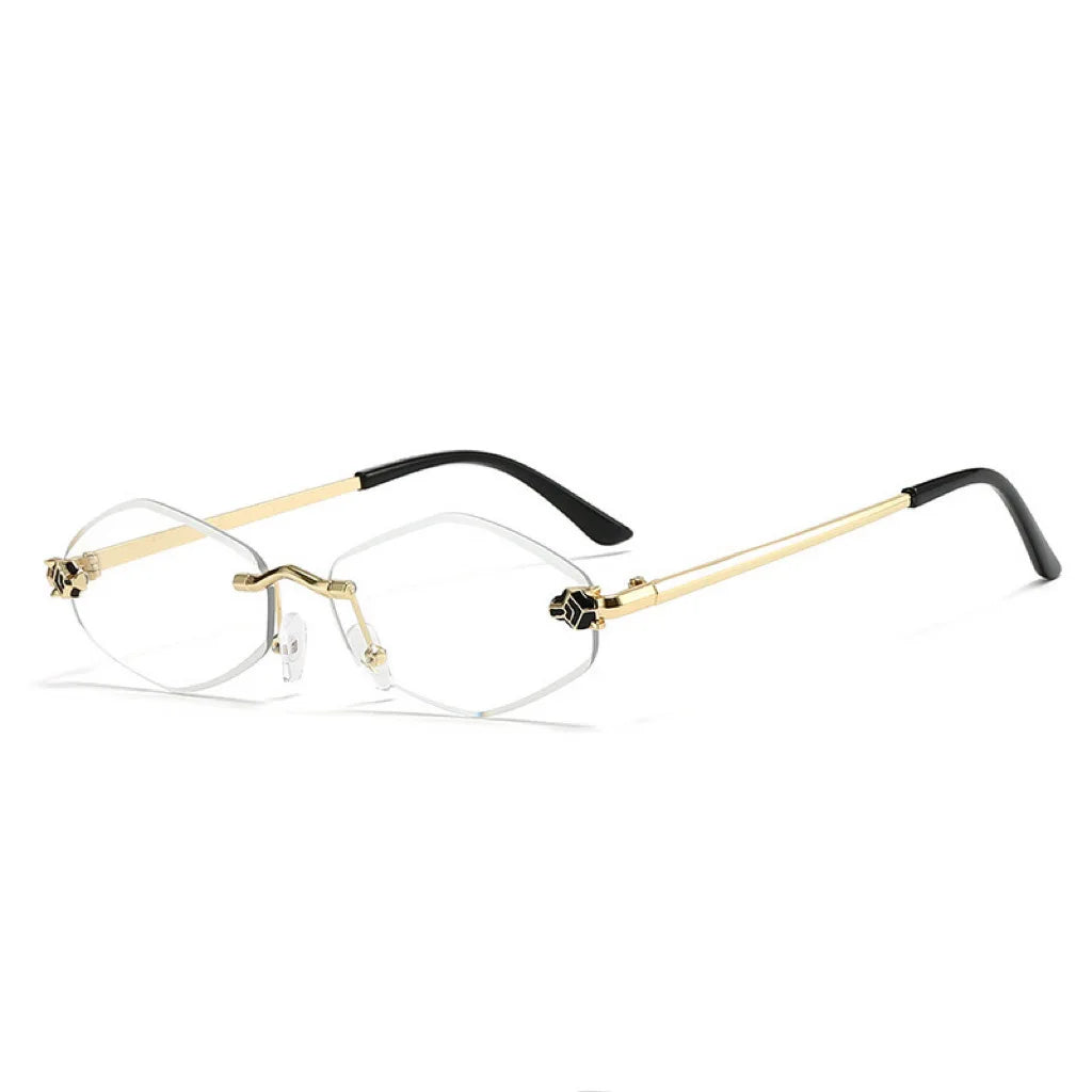 Lunettes Sans Monture Losange – Y2K & UV400