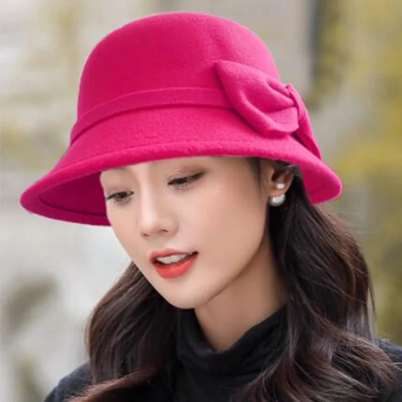 Chapeau Fedora Femme Nœud – Chic & Cérémonial