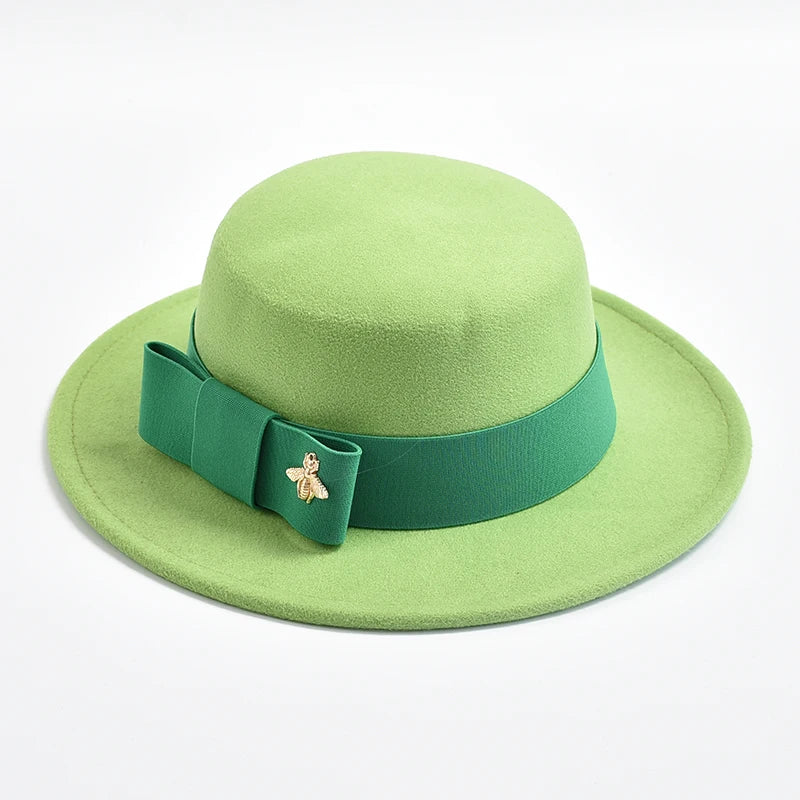 Chapeau Fedora Femme Nœud – 20 Coloris & Élégance Cérémoniale