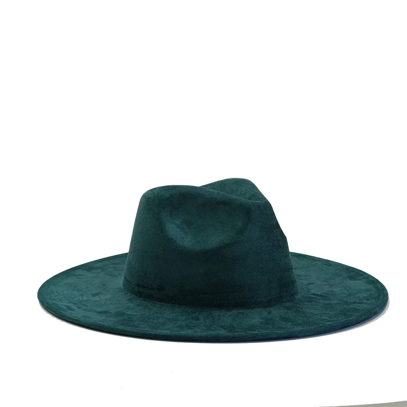 Chapeau Fedora Suède Grand Bord – 34 Coloris & Style Mixte
