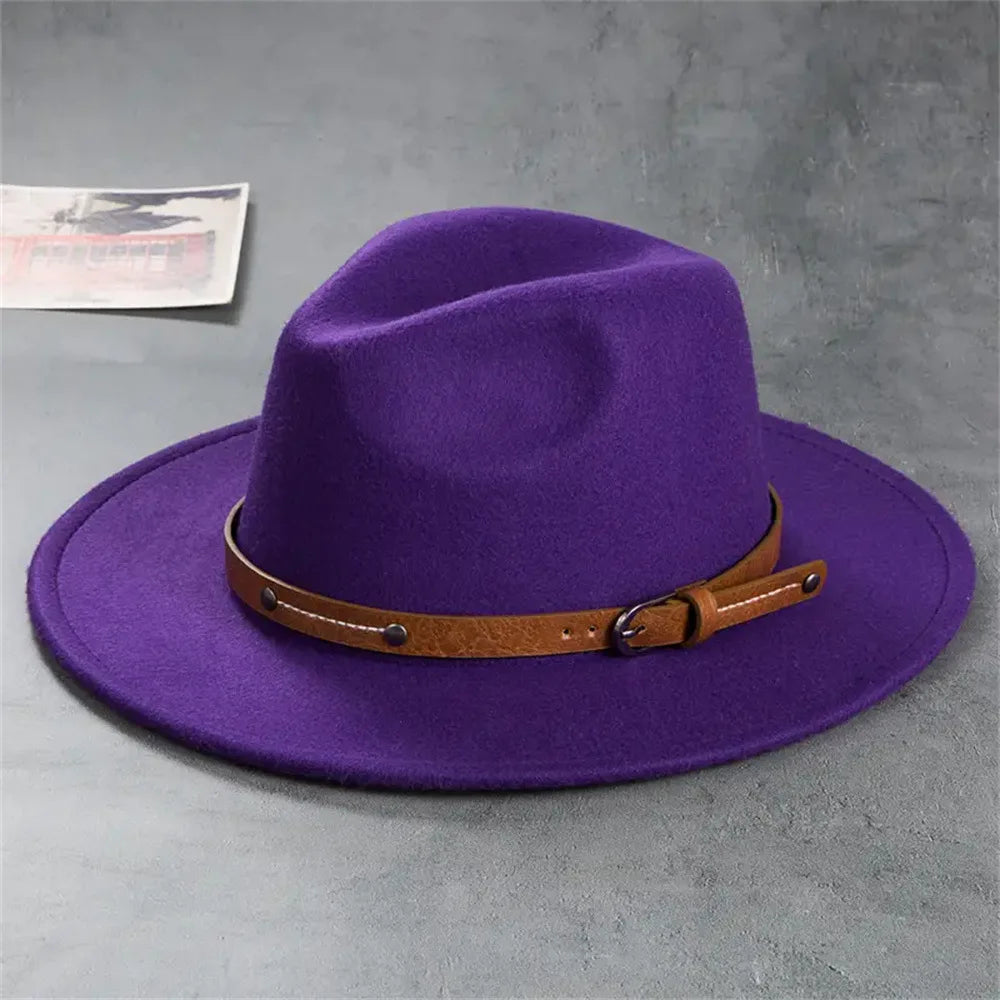 Chapeau Fedora Suède Bord Plat – Jazz, British & 13 Coloris