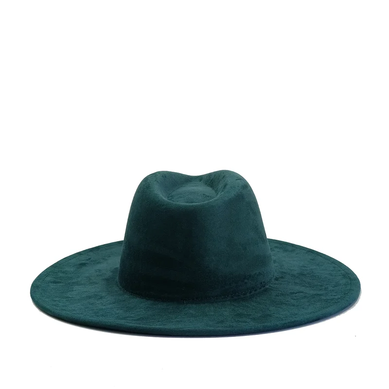 Chapeau Fedora Suède Grand Bord – 34 Coloris & Style Mixte