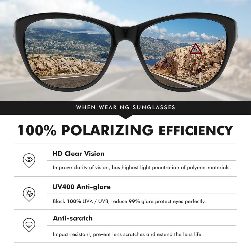 Lunettes Cat Eye Polarisées – Glamour & UV400